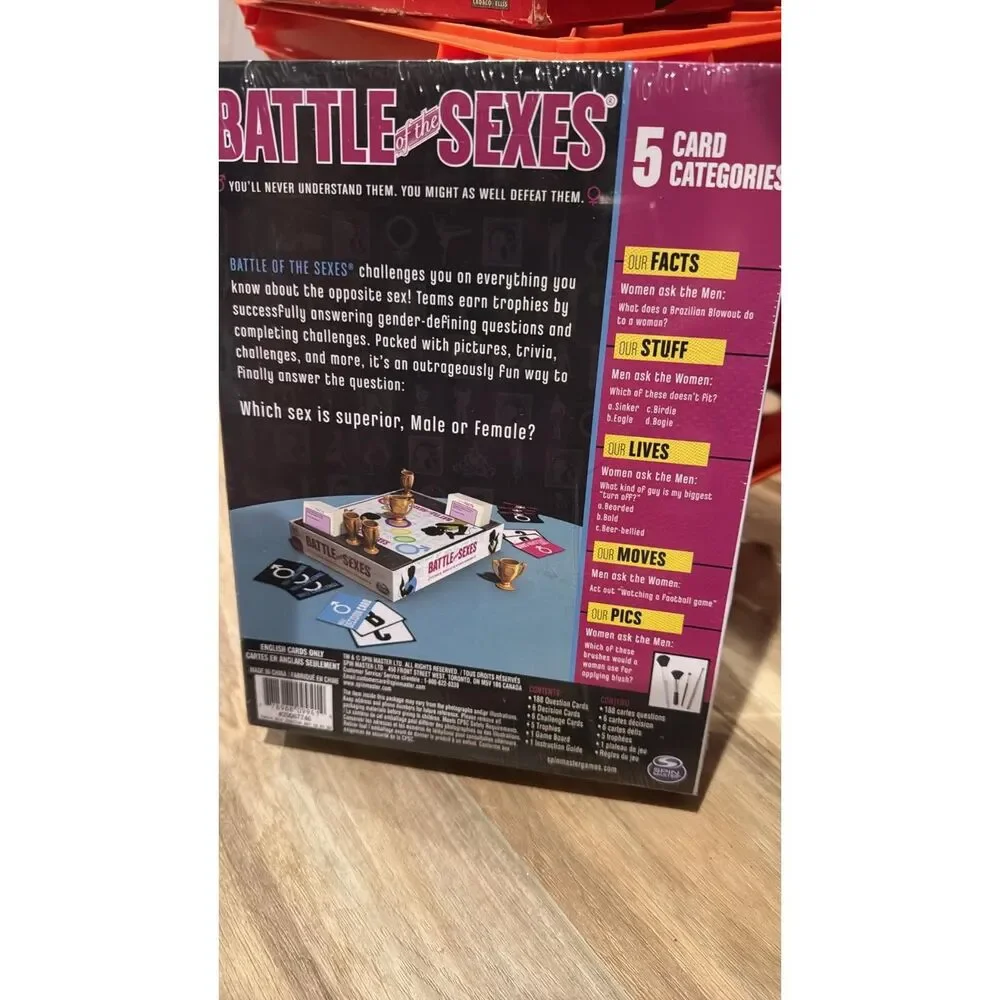 Battle of the Sexes adult Board Game Sealed